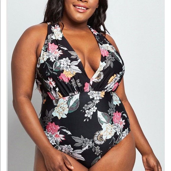 Modcloth Other - ModCloth The Lauren One Piece Open Back Swimsuit